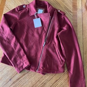 NWT’ Lauren Conrad Suede Moto Jacket